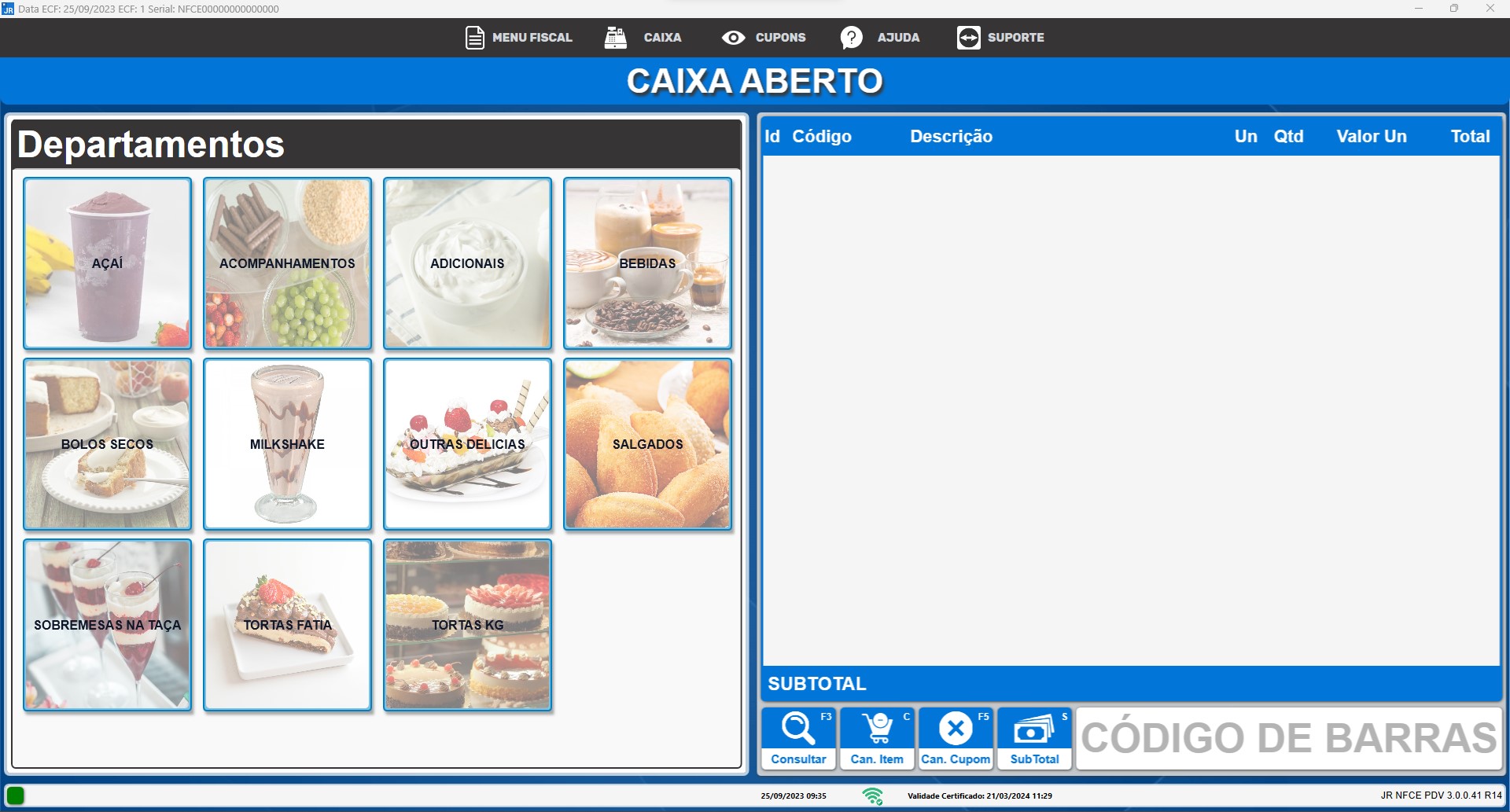 Imagem do JR Frente de Caixa